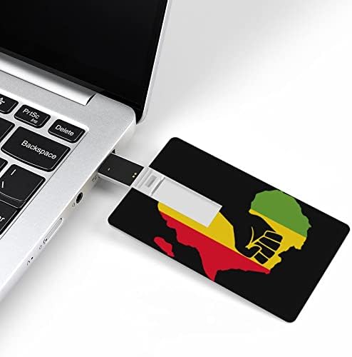 אפריקה שחור כוח אגרוף מפה כרטיס USB 2.0 כונן פלאש 32 גרם/64 גרם דפוס מודפס מצחיק