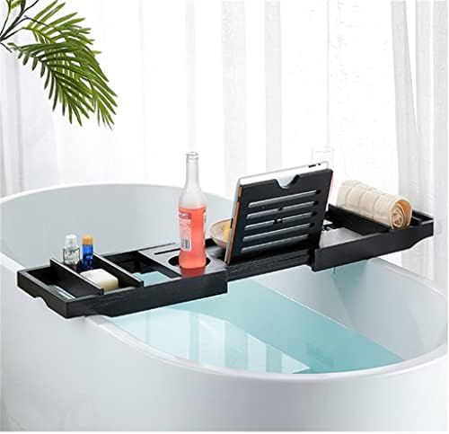 Kfjbx מתכווננת ספא ​​עץ אמבטיה אמבטיה אמבטיה מארגן מארגן מתלה אמבטיה אביזרים אמבטיה מחזיק מעמד מתלה