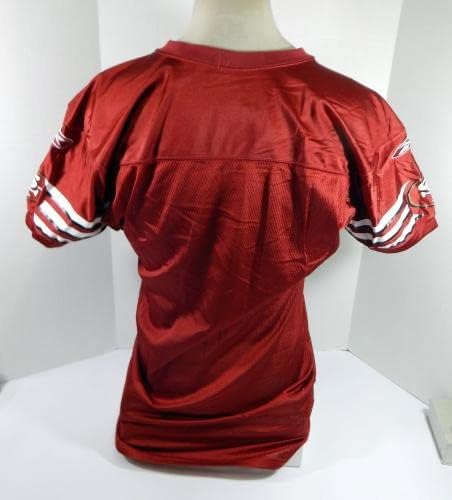 2004 סן פרנסיסקו 49ers Blank משחק הונפק אדום ג'רזי 40 DP34708 - משחק NFL לא חתום בשימוש בגופיות