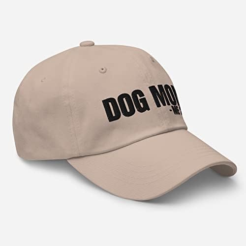 כובעים רקומים של כלב מצחיק - כלבים אמא 24/7 חובב כלבים מצחיק כלב כלב אמא שחור גופן אבא כובע