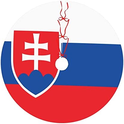 חצאית עץ חג המולד, דגל 30-48 אינץ 'של מחצלת עץ סלובקיה לקישוטים לחג המולד קישוט