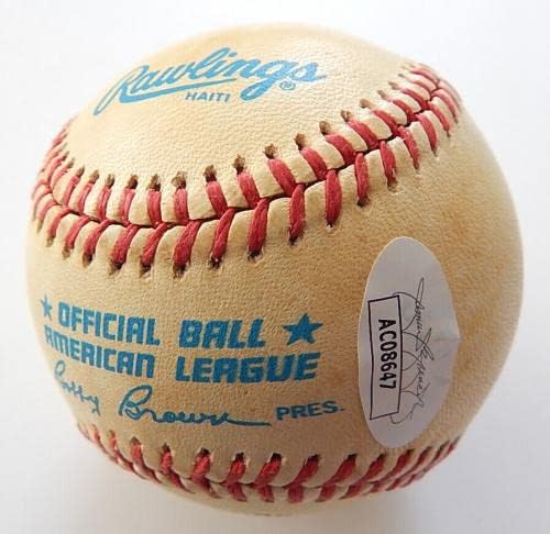 חוסה קנסקו חתמה על רולינגס אלינגס AL בייסבול JSA אוטומטי חתימה - כדורי בייסבול חתימה