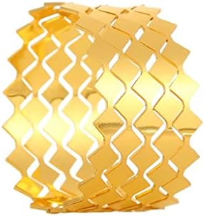 XJJZS 12 חתיכות אלקטרוניות מפיות זהב אבזם מפית משוננת טבעת מפית חתונה מפית יופי מחזיק מתכת ביצה