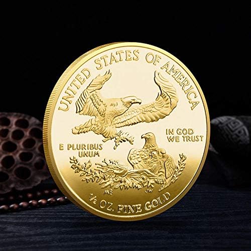 2020 אמריקה חופש אמריקה לנשים מצופה זהב מטבע הנצחה מטבע מטבע מטבע וירטואלי מארז מטבע אספנות מהדורה מוגבלת עם מקרה מגן