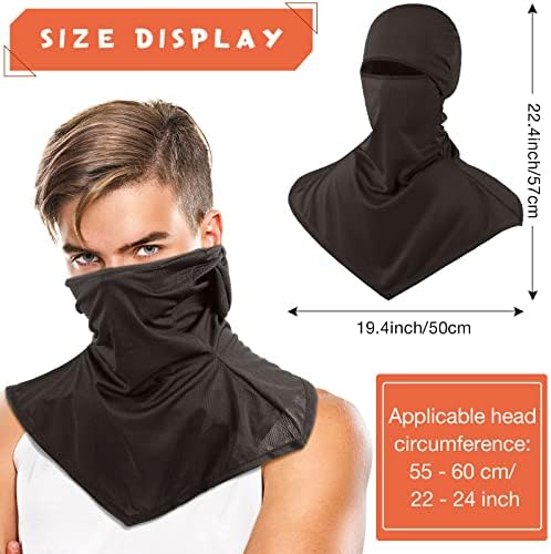 6 חתיכות Balaclava Face Mask Mask Covers נושם מכסה צוואר ארוך לגברים נשים ספורט חיצוני UV הגנה על שמש