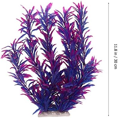 ירק פטקו 3 יחידות צמחי עיצוב מיני מתחת למים דגים דגים למיכל קישוטים מימיים אקווריומים סגולים פלסטיק מלאכותי נוף אקווריום דשא דשא צמח קישודים יפהפיים צמחים מלאכותיים