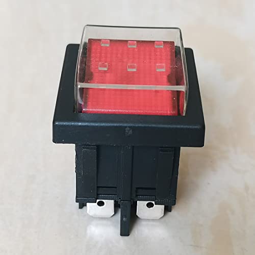 1 חלק Kedu Hy12 מתג נדנדה כבוי כפתור כפתור עם מתגי כפתור עם אור AC125V/250V/400V