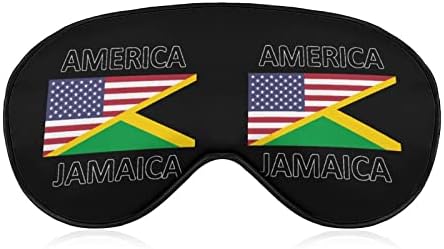 אמריקה ג'מייקה דגל מסכת עיניים בהדפסה מסכת שינה חוסמת