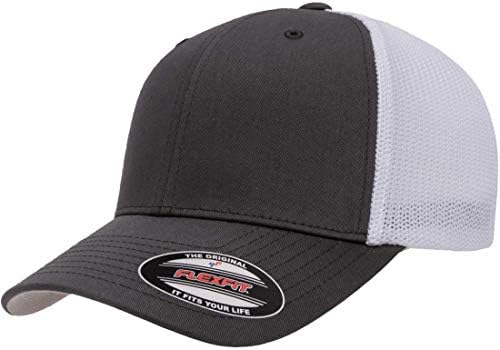 כובע רשת נהג משאית של גברים פלקספיט / כובע נהג משאית ריק 6511 / כובע כושר גמיש מצויד לגברים / כובעי פלקספיט ריקים לגברים