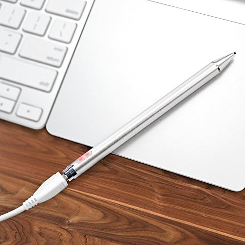 עט חרט בוקס גרגוס ל- QSC TouchMix - 30 Pro - Stylus Active Actipoint, חרט אלקטרוני עם קצה עדין במיוחד עבור QSC TouchMix - 30 פרו - כסף מתכתי