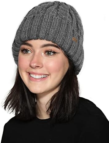 כבל מרופד כבל סרוג כובעי חורף לנשים כובע כפה כובע גולגולת סקי שלג חורפי חורף
