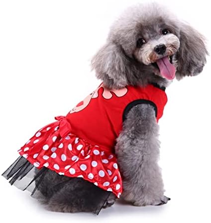 כלב שמלת חג המולד תלבושת שמלות כלבים לכלבים קטנים נער