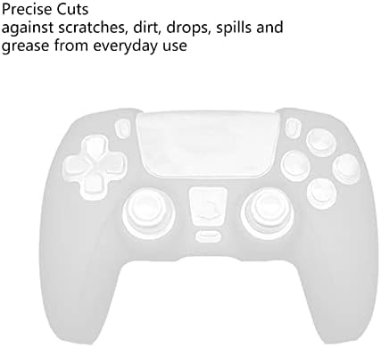 כיסוי עור לבקר PS5, נוגד משחקי סיליקון מגן על משחק סיליקון, שרוול משחקים רך עמיד, שרוול, מגן גוף אוניברסלי, 2 יחידות