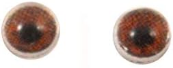 4 ממ עיניים זכוכית אנושית חומה כהה זעירה זוגות של קאבוצ'ונים קטנים שטוחים לפיסול צעצועים פולימרים חרסית בובת אמנות או תכשיטים