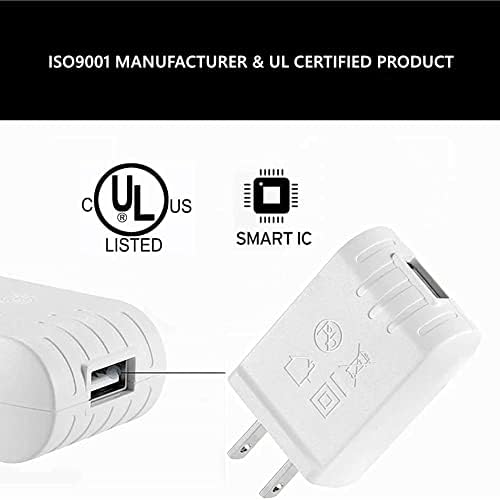 מתאם חשמל מוסמך UL 5V 1A מטען קיר USB 1000mA DC אספקת חשמל תואמת לכל תקע USB 5V-1A סוג A, 5 יחידות