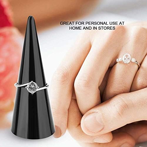 אצבע טבעת תכשיטי תצוגה, 5 יחידות אחת אצבע תצוגת טבעת מחזיק דוכן ראווה תכשיטי טבעות ארגונית