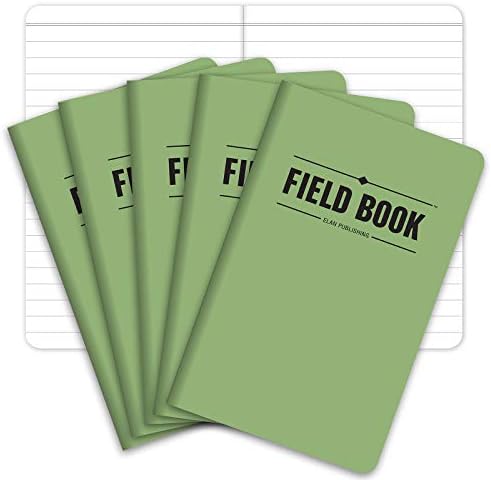 חברת הוצאת אילן מחברת שדה / יומן כיס-3.5 איקס 5.5 - ספר תזכיר ירוק-חבילה של 5