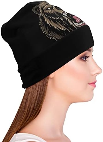 דובי גריזלי אכזרי יוניסקס כובע כובע כובע גולגולת רכה כובע כובע כובע כובע שינה מזדמן
