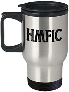 כוס קפה HMFIC נסיעות ספל ספל ראשי אמא מזדיינת ספל מצחיק למתנת איסור פרס