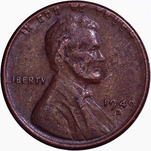 1949 ד לינקולן חיטה סנט 1 ג מאוד בסדר