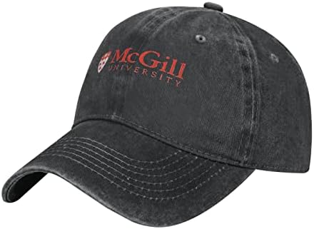 כובע קאובוי קלאסי באוניברסיטת מקגיל שטף את אבא מתכוונן בייסבול-כובע מתכוונן