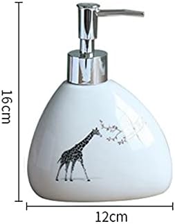 משאבת קרם עמידה בפני קורוזיה של Leewong Giraffe, צנצנת קרם לחיצה ביתית, בקבוק תחושת בקבוק קרם בקבוק מחלק, לבן