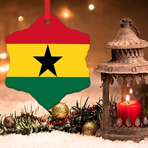 גאנה קרמיקה חג המולד קישוטי גאנה דגל חג המולד קישוטי לאומי דגל המדינה מזכרות עיר מתנת חג המולד דקור קישוטי כדי ילד ילדים אבא אמא