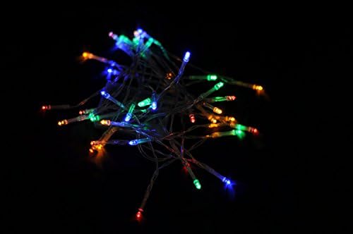אורות חג מולד המופעלים על סוללה המופעלת על סוללה, 13 רגל קצרים מיתר חוט צלול LED LED נדנדה פיות לאור מיני חג המולד קטן ומסיבת חתונה מקורה/קישוט חיצוני