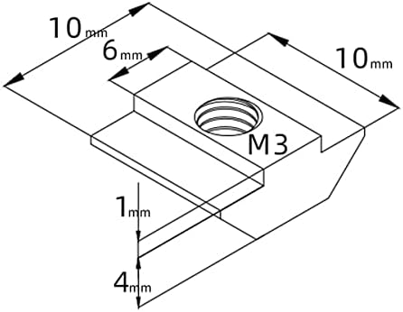 Bella Bays 50 PCS 2020 Series M3 M3 הזזה חוט אגוז