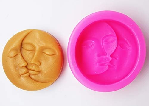 אוהבי לונגזאנג מחייכים עובש פנים S323 אמנות מלאכה סיליקון סבון סבון עובש מלאכה