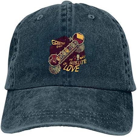 Trioepu mst3k לוויין של אהבה יוניסקס קמפינג ג'ינס כובע בייסבול כובע כותנה כותנה קלאסית כובע רגיל מתכוונן