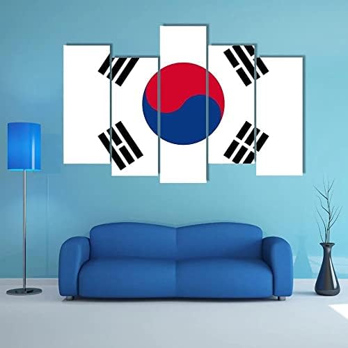ארגו בתוספת לאומי דגל של דרום קוריאה קיר אמנות מדהים נמתח ציור מוכן לתלות עבור בית תפאורה-מושלם לסלון גלריה קיר