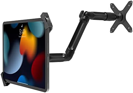 הרכבה על קיר Flex - הרכבה המותאמת אישית של CTA Flex Wall עבור iPad 10th gen 10.9 - iPad 7/8/9th Gen 10.2” - iPad Air 4 - iPad Mini 5 - iPad Pro 11-12.9 ” - Galaxy Tab S3 9.7” - עוד - שחור