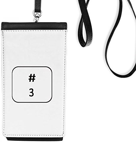 סמל מקלדת 3 ארט דקו מתנה אופנה ארנק ארנק תלייה כיס נייד כיס שחור