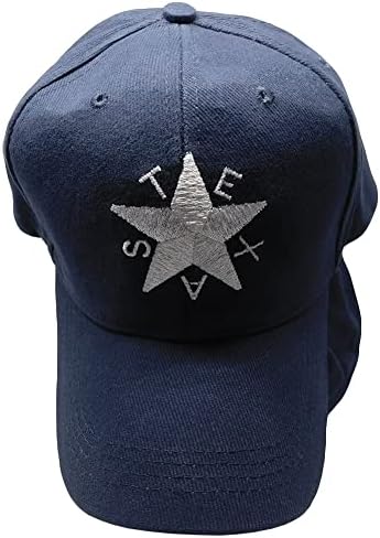 טקסס דה זאבלה עצמאות חיל הים כחול אקריליק מתכוונן רקום כובע כובע