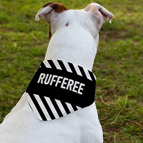 צווארון בנדנה של Rufferee Pet - צווארון צעיף עיצוב טקסטים - כלב מצחיק בנדנה