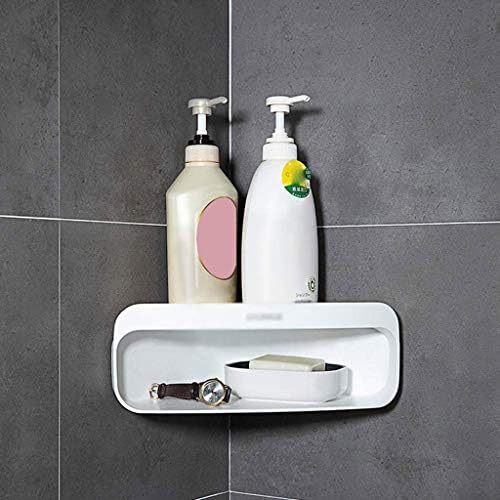 WXXGY מקלחת מקלחת פינת מדף פינת אמבטיה מתלה מחזיק אחסון לחדר שינה/חדר אמבטיה ביתי/לבן