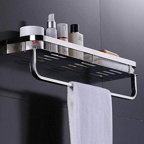 ERDDCBB שירותים שירותים תלייה מוט מקלחת מקלחת מגבת קיר קיר קיר 304 רחצה נירוסטה חדר רחצה מדף לשירותי אמבטיה מינימליסטית מתלה מגבות
