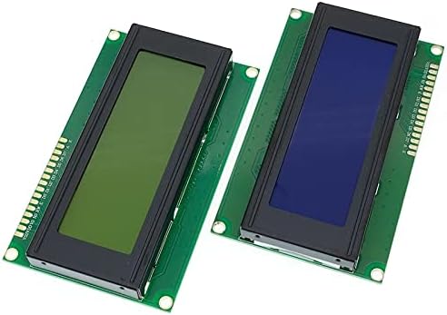 ZYM119 10 יחידות 20x4 מודולי LCD 2004 מודול LCD עם תאורה אחורית כחולה LED תו לבן/לוח מעגל ירוק צהוב