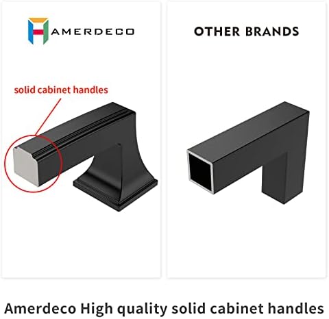 Amerdeco 10 חבילות מוברשות סאטן ארון ניקל מושך 5 אינץ 'חור ארון ארון חומרה ידיות ארון מטבח למגירת אמבטיה מושכות שידות מושכות ZH0010