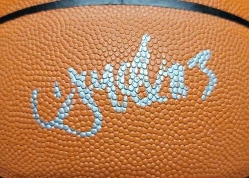 C.J MCCOLLUM חתום על חתימה עם חתימה בלייזרס כדורסל Spalding. PSA/DNA - כדורסל חתימה