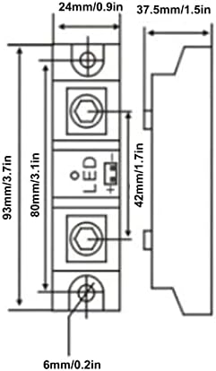 Ftvogue H360A Hymanton כיתה תעשייתית מתח קלט ממסר מצב מוצק: 3-32V DC מתח יציאה: 24-480V AC, ממסר, ממסר