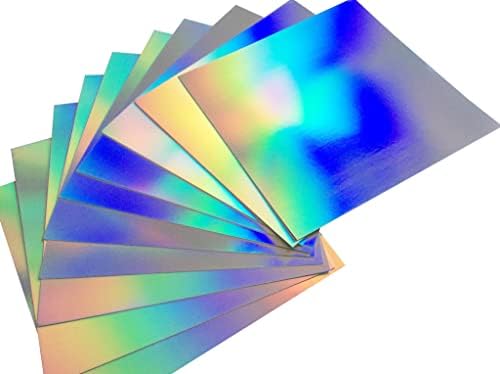 LONGSHINE-US 10 גיליונות 12 X 12 לייזר מגע רך צבעים מתכתיים צבעים מעורבים מילוט מראה קלף פרימיום כרטיס נוצץ מגוון צבעים מעורבים מלאכה נצנצים קרטון קלפים קרטון DIY מתנה