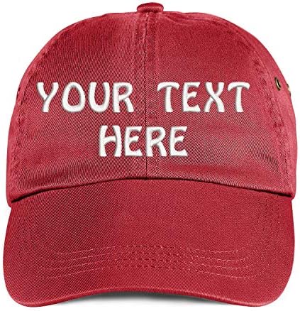 כובע בייסבול רך טקסט בהתאמה אישית טקסטים כותנים כותנה לאב לגברים ונשים. רקמו את הטקסט שלך