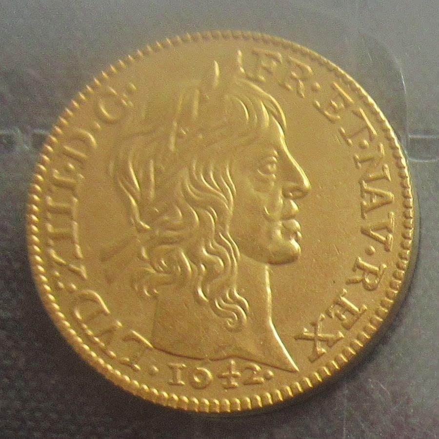 1640-1643 מטבע זיכרון מצופה זהב מצופה זהב מטבע זיכרון
