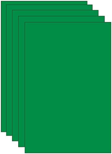 רקמת אמנות מדממת דלוקס, ירוק תפוח, 20 x 30, 24 גיליונות לכל חבילה, 5 חבילות