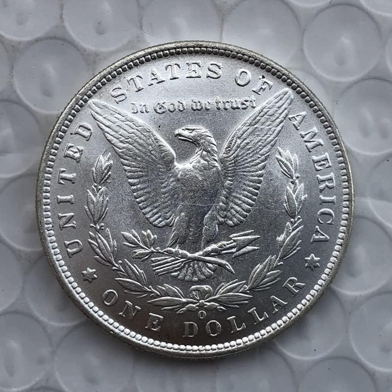 מהדורה 1884o אמריקאית מטבע מורגן סילבר דולר פליז מלאכות עתיקות מצופות כסף מטבעות זיכרון זרות