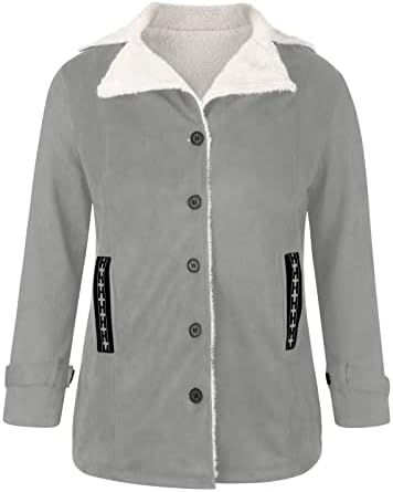 מעילי קרדיגן קטיפה חורפית לנשים צווארון דש אבזם פתוח אבזם שרוול ארוך חולצות חולצות מזדמנים מעילי חולצה