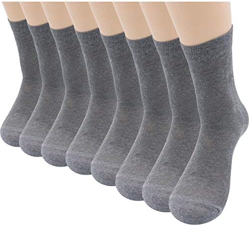 Fitextreme Mens 5 עד 8 זוגות טיפול ברגל אידיאלי אידיאלי מגניב שמלת קיץ שרבי צוות גרביים שחור אפור