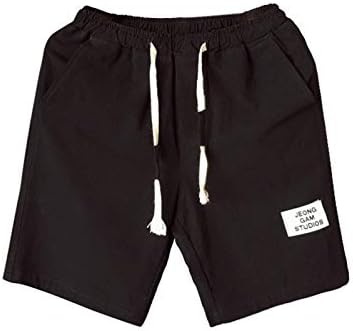 מכנסיים קצרים של Xiloccer לגברים 2021 מכנסי זיעה של גברים מזיעה קצרים בקיץ פשתן פשתן בגודל גדול בגודל רופף מכנסי חוף חוף